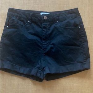 Black high waisted shorts
